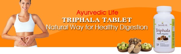 Triphala 120 tablet banner